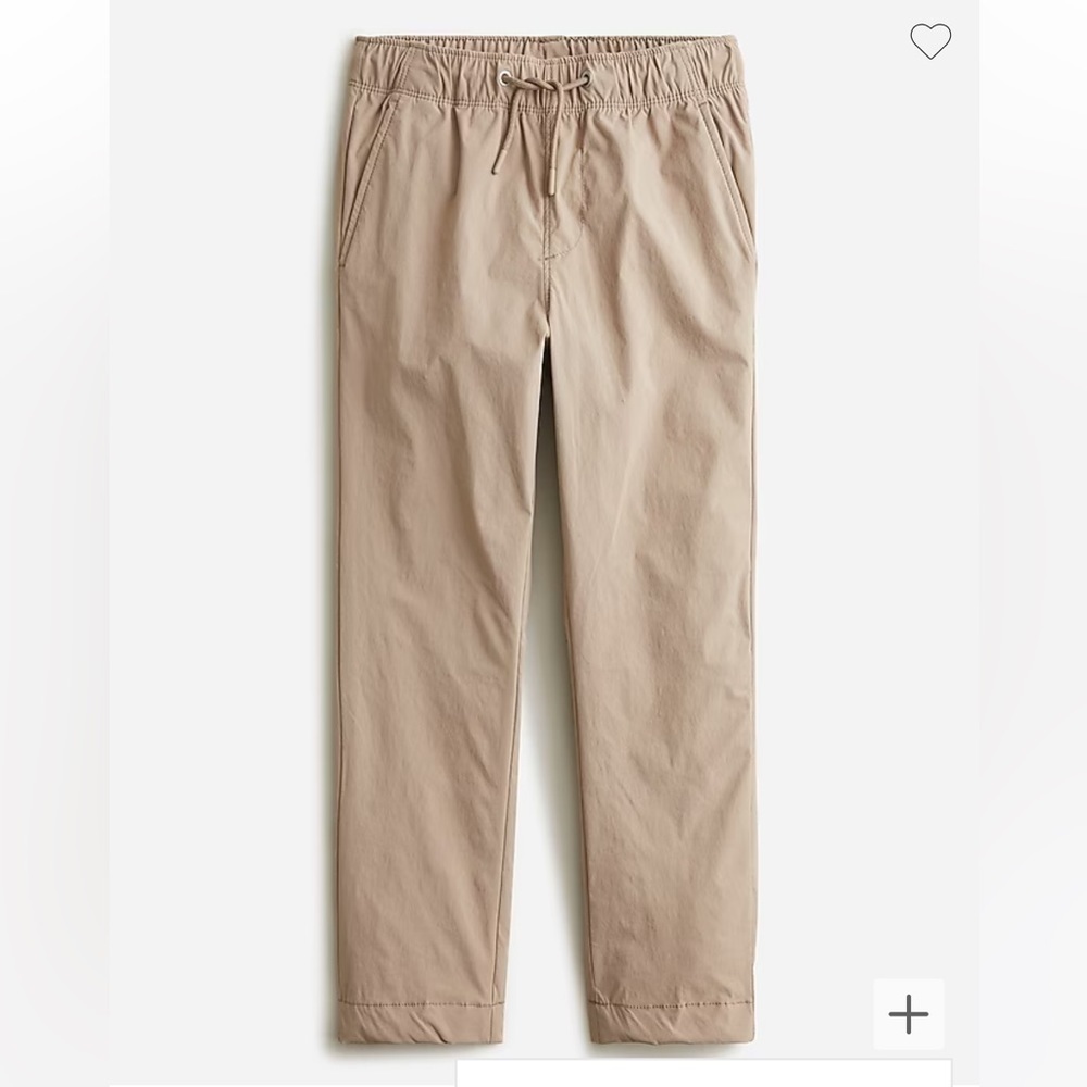J crew boys active dock pants warm Boulder beige